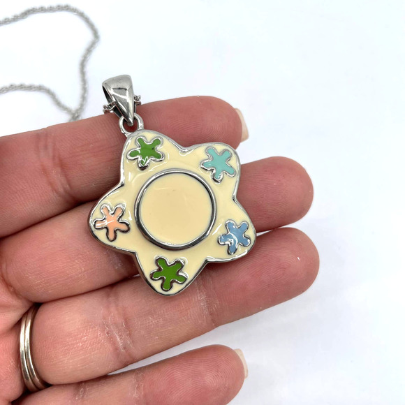 Fashion Pendant Silver Color Chain Women's Necklace - Picture 6 of 9